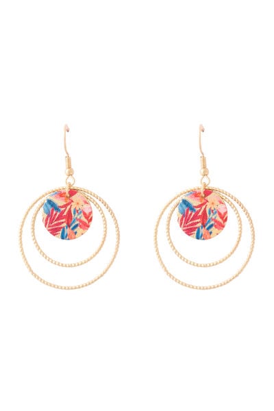 Boucles d'oreilles cercles et disques