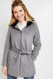 Manteau peignoir à capuche femme