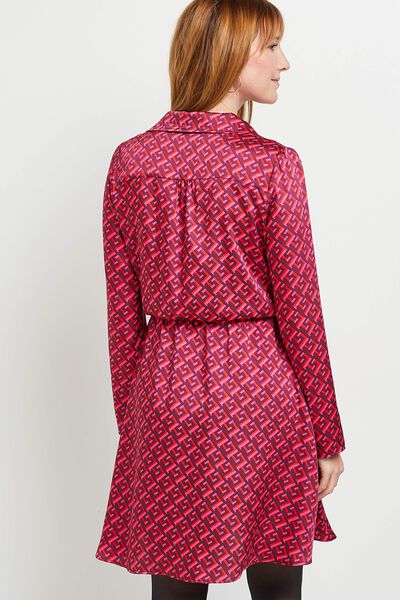 Robe cache coeur imprimé femme