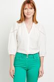 Chemise manches 3/4 dentelle