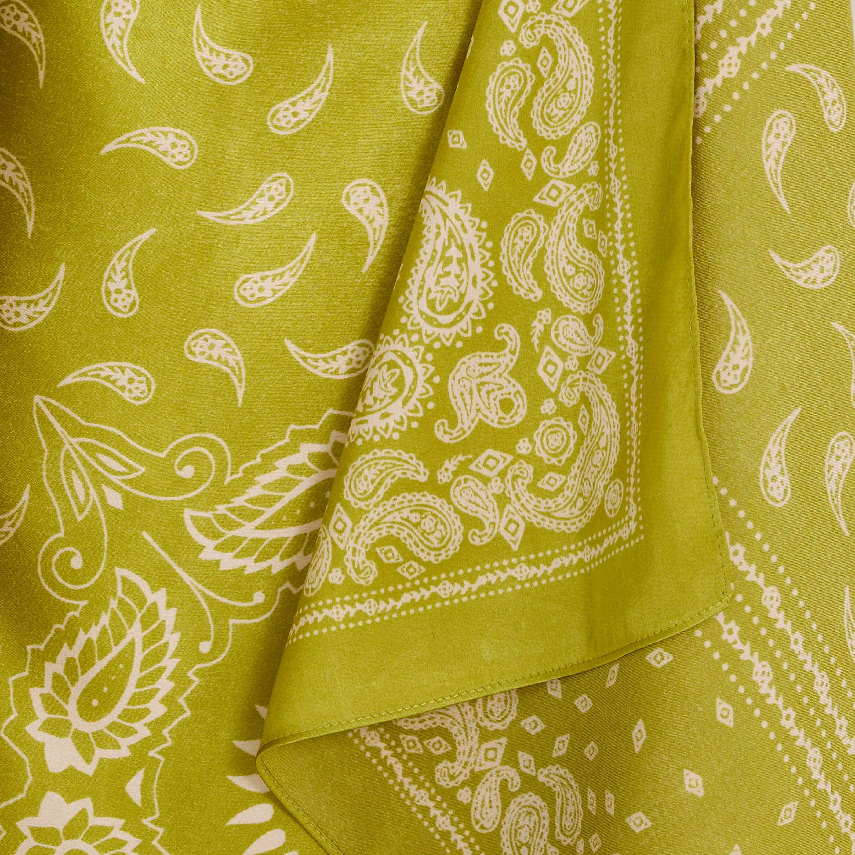 Foulard carr&eacute; imprim&eacute; bandana femme