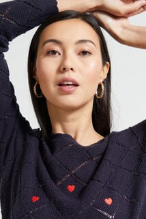 Pull ajouré fantaisie femme