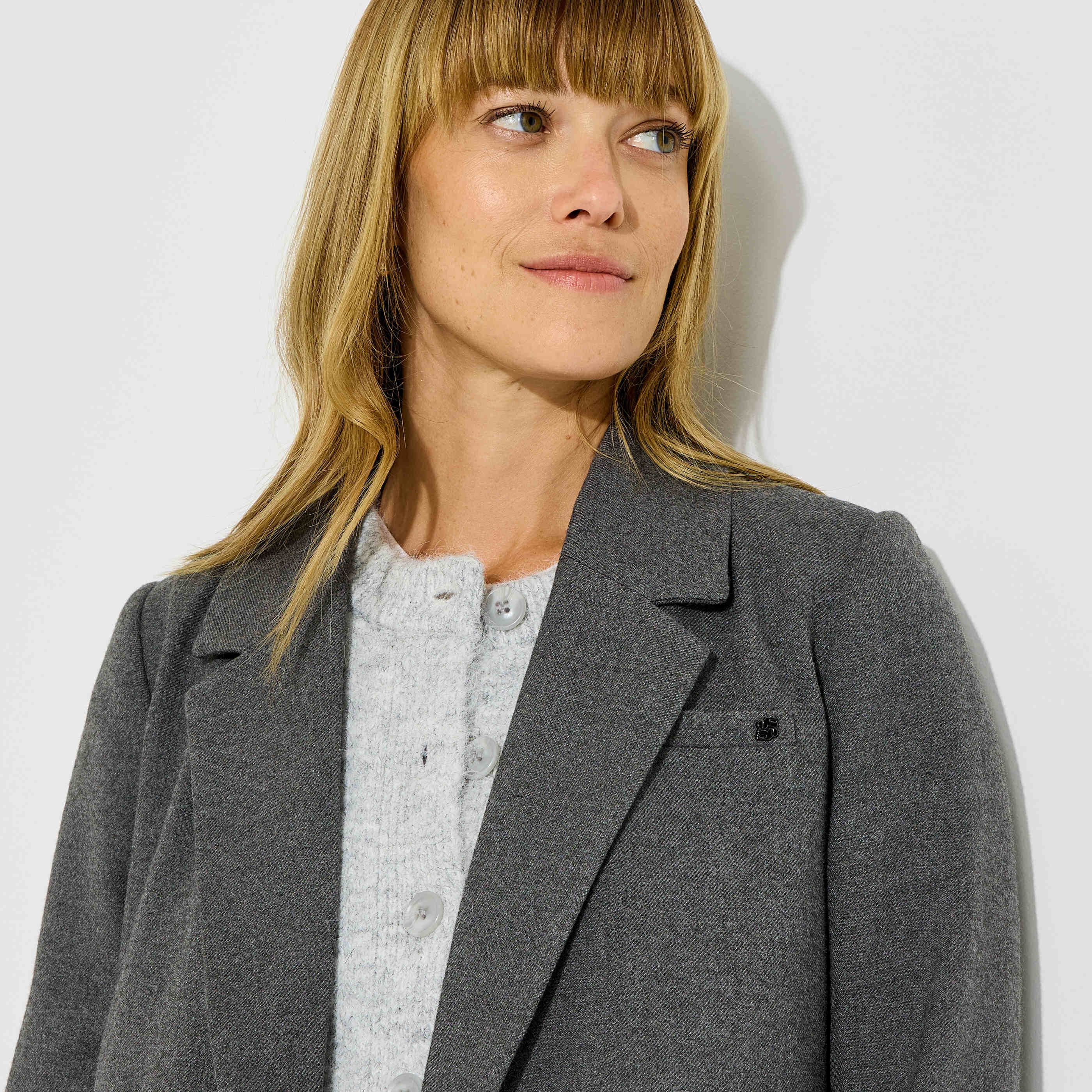 Veste blazer col tailleur femme