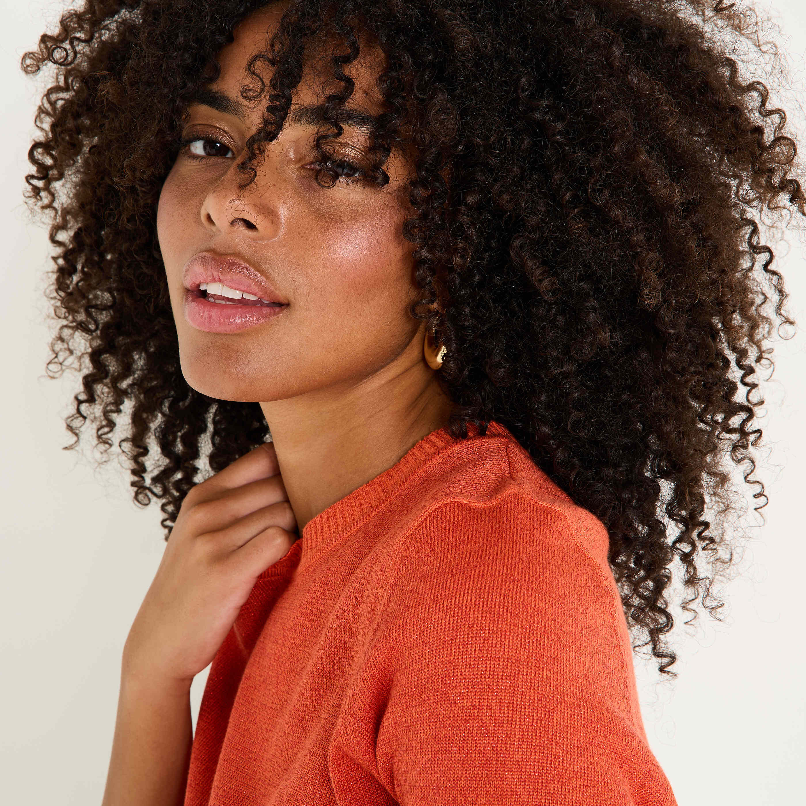 Pull manches courtes femme