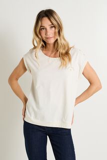 T-shirt col bateau femme