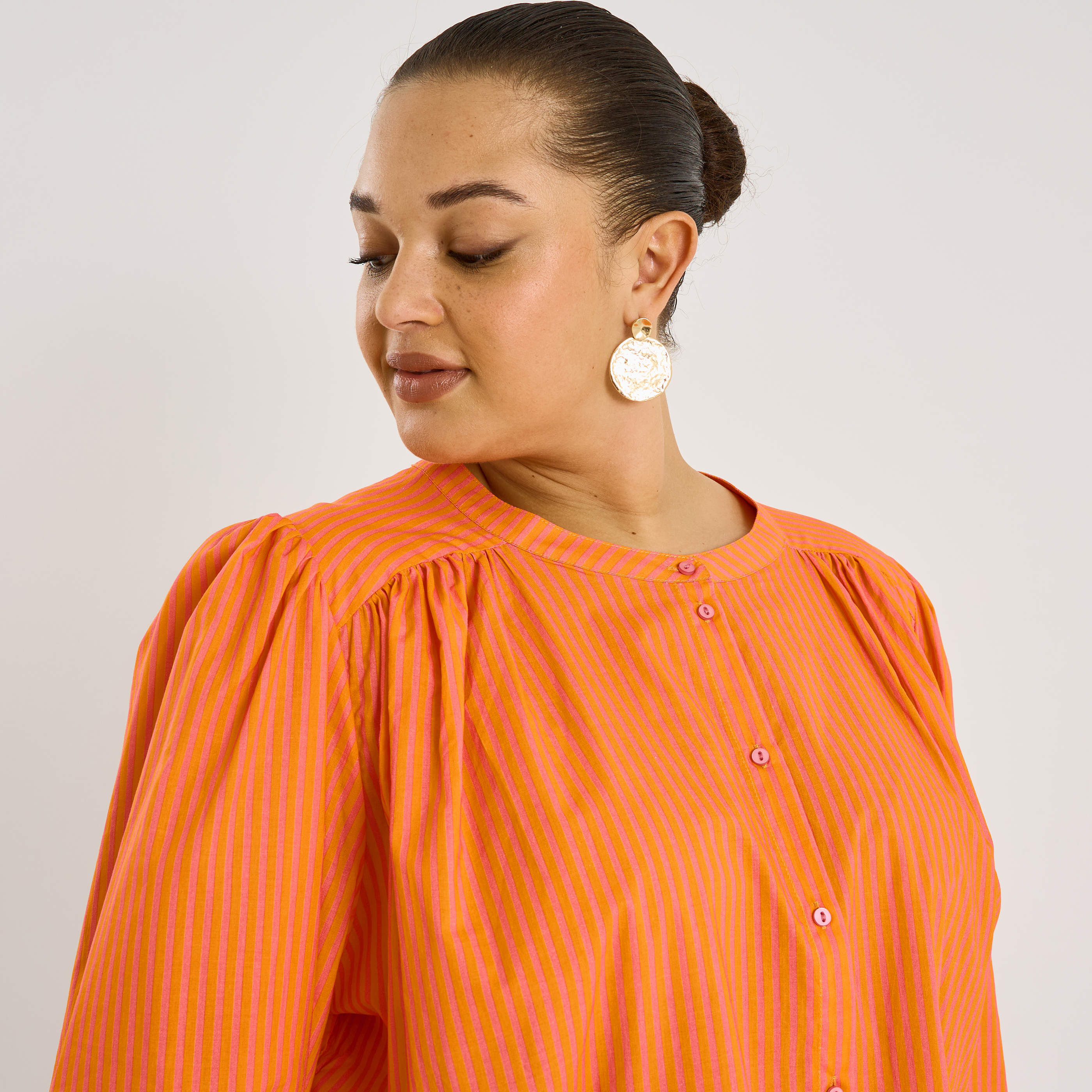 Chemise rayures verticales femme