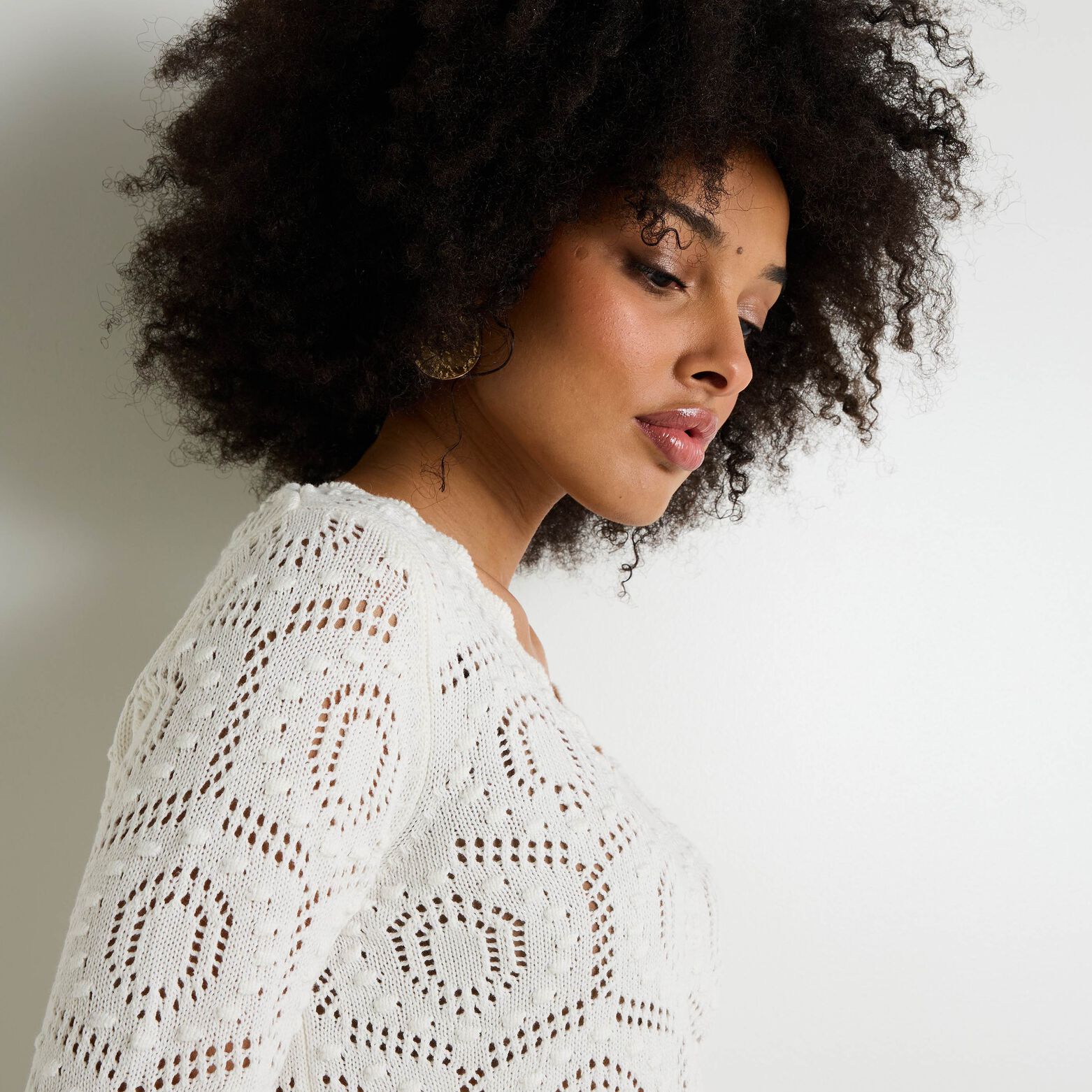 Pull jeux de points femme