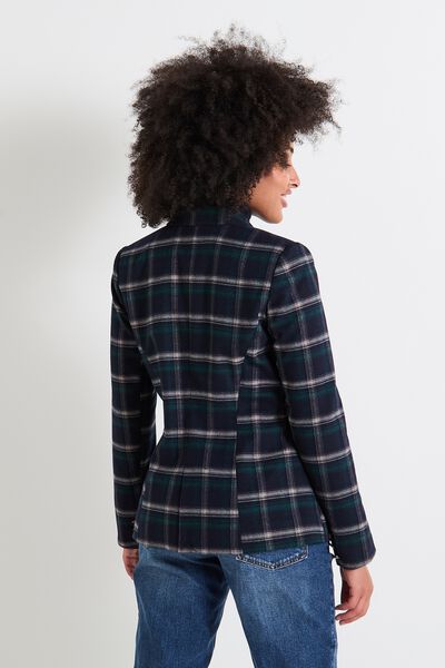 Blazer à carreaux femme
