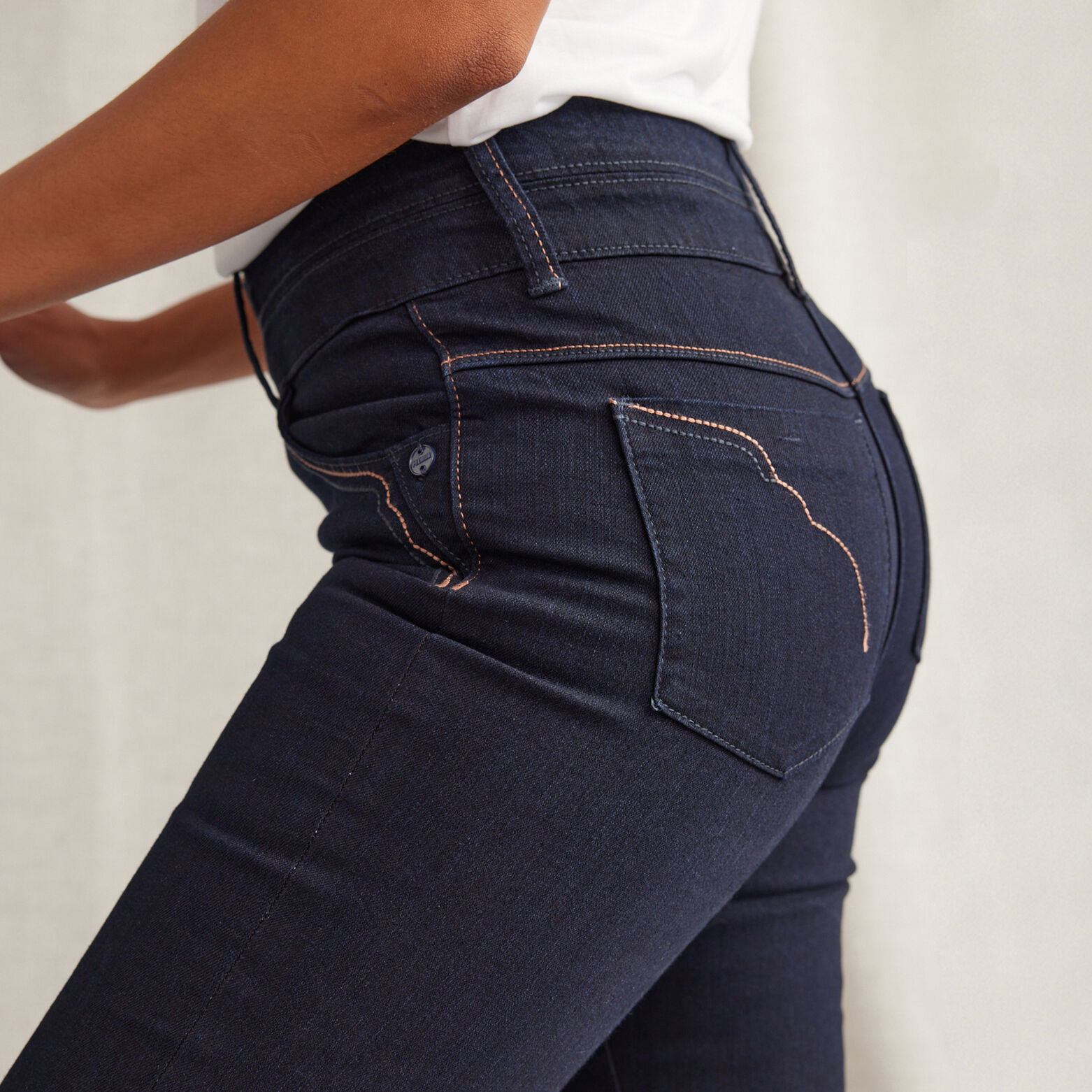 Jean droit taille haute ROME femme