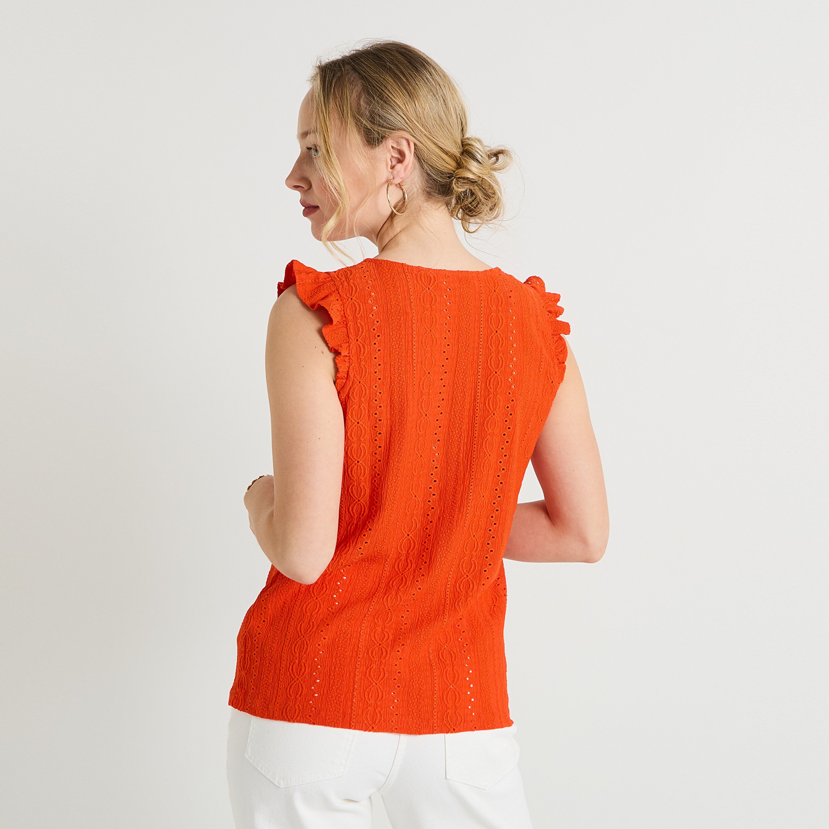 D&eacute;bardeur col V femme