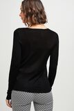 Gilet noir col rond 