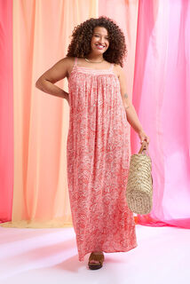 Robe longue à bretelles femme