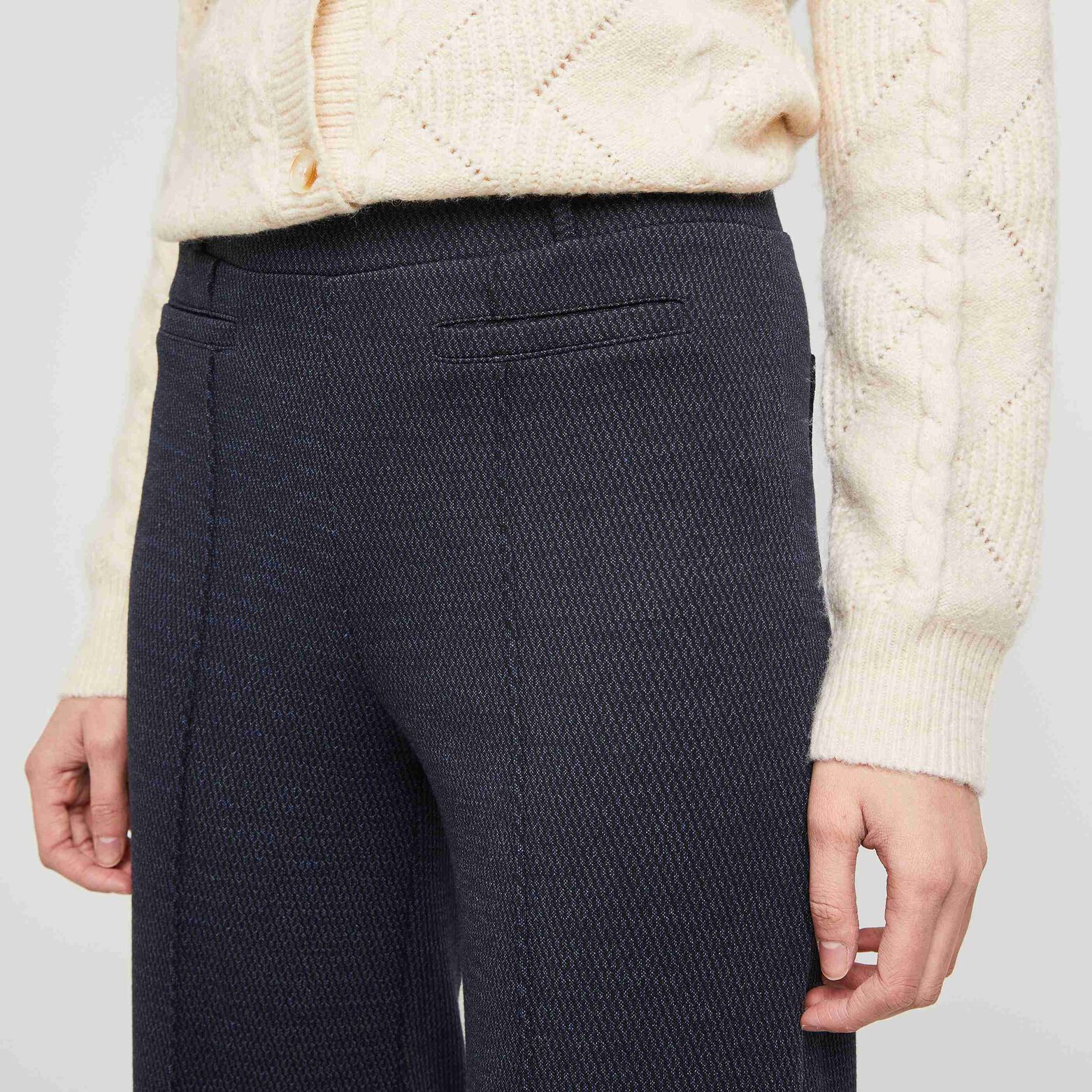 Pantalon en maille large femme