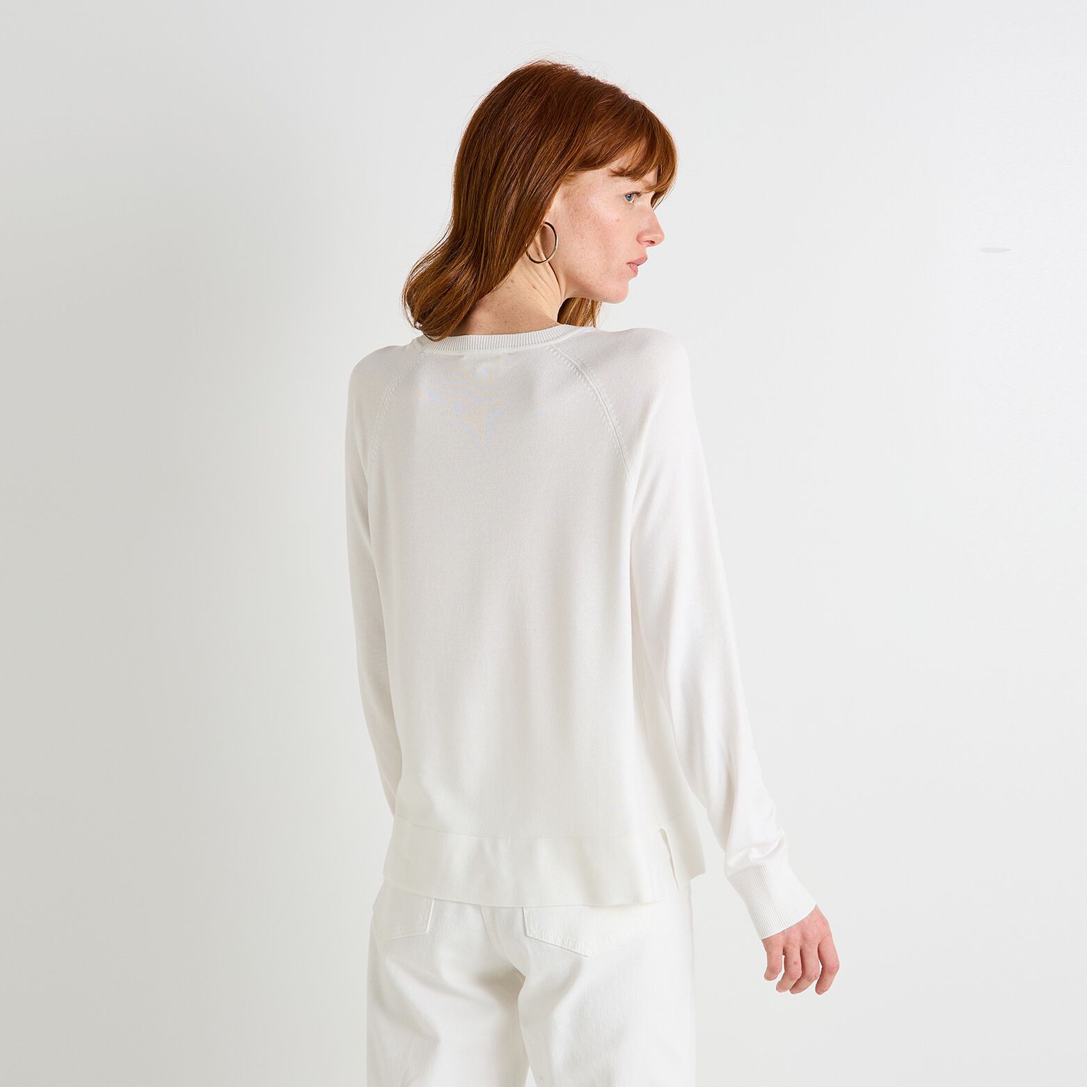 Pull col rond femme