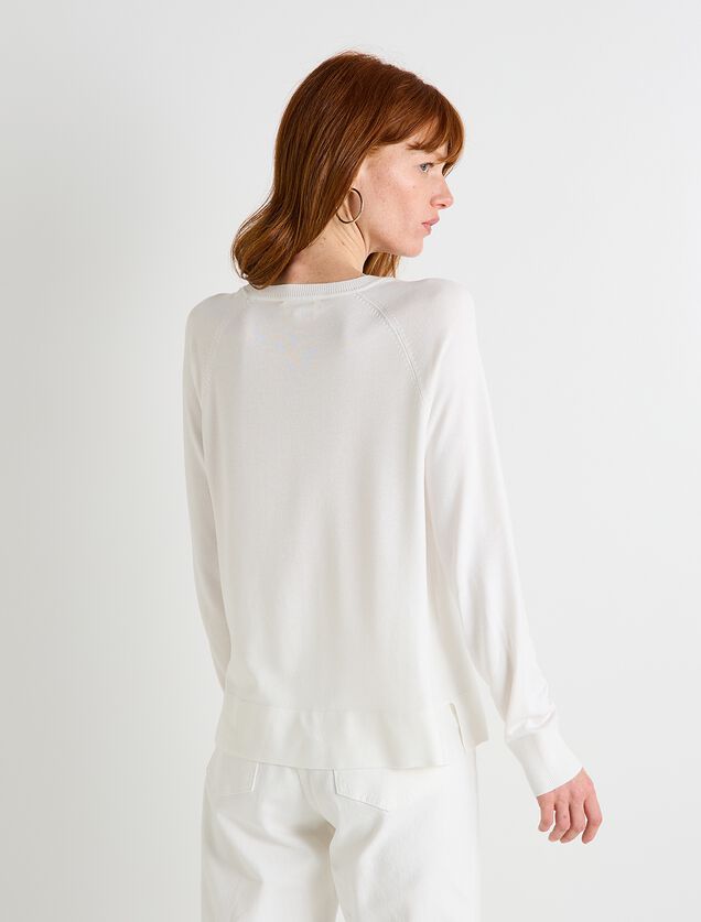 Pull col rond femme