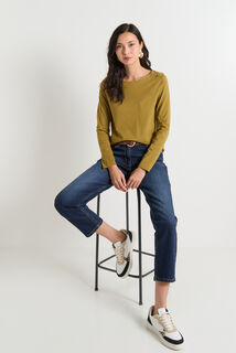 T-shirt col bateau femme