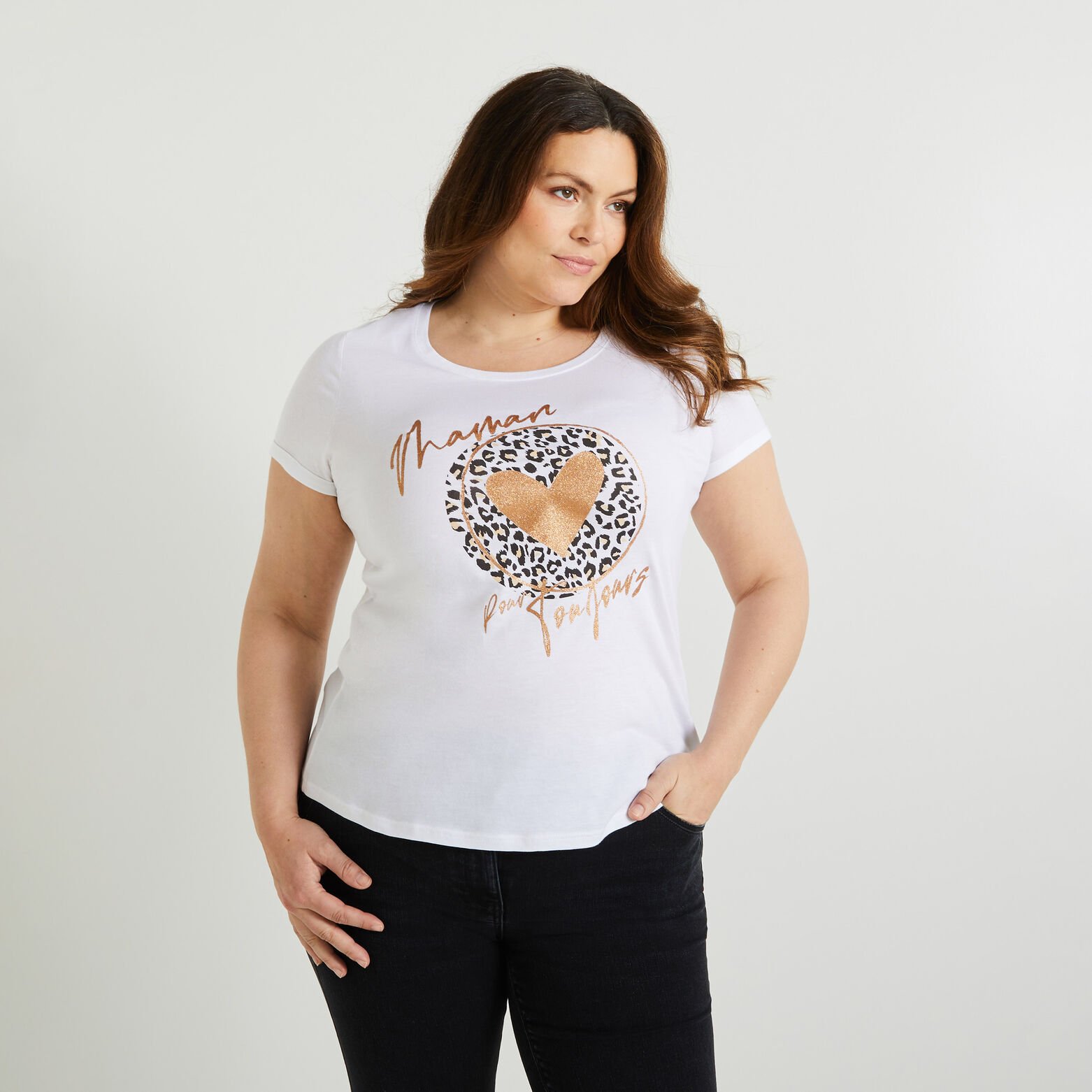 Tshirt print femme