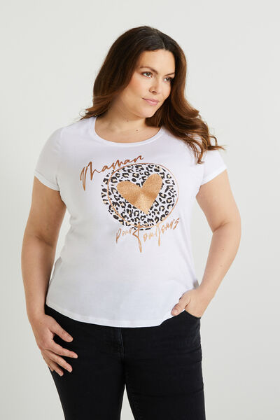 Tshirt print femme