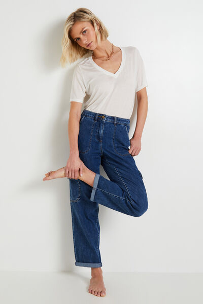 Jeans cargo MEGEVE femme