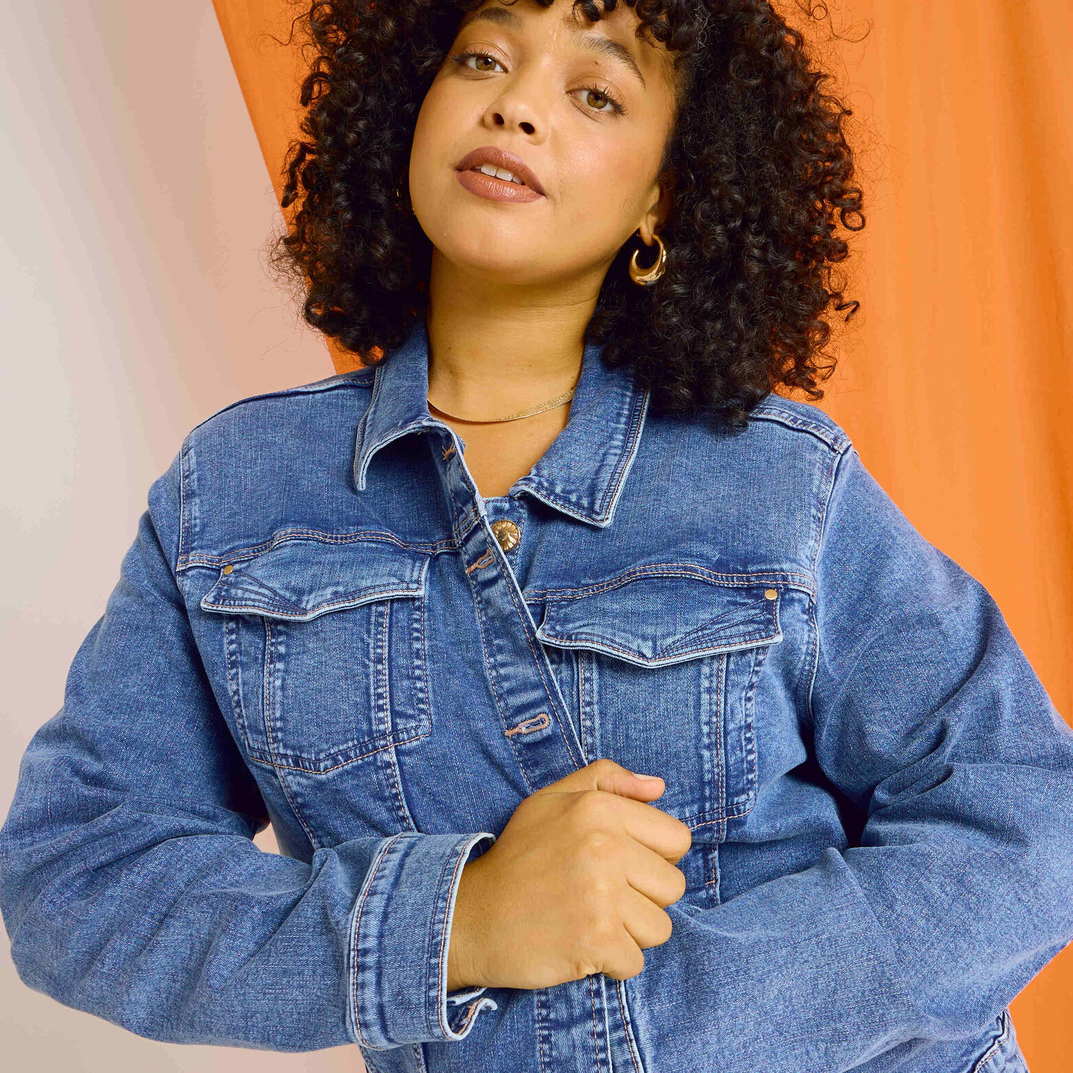 Veste en denim femme