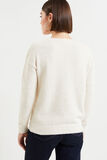 Pull fluffy col V femme