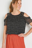 Blouse epaules ouvertes femme