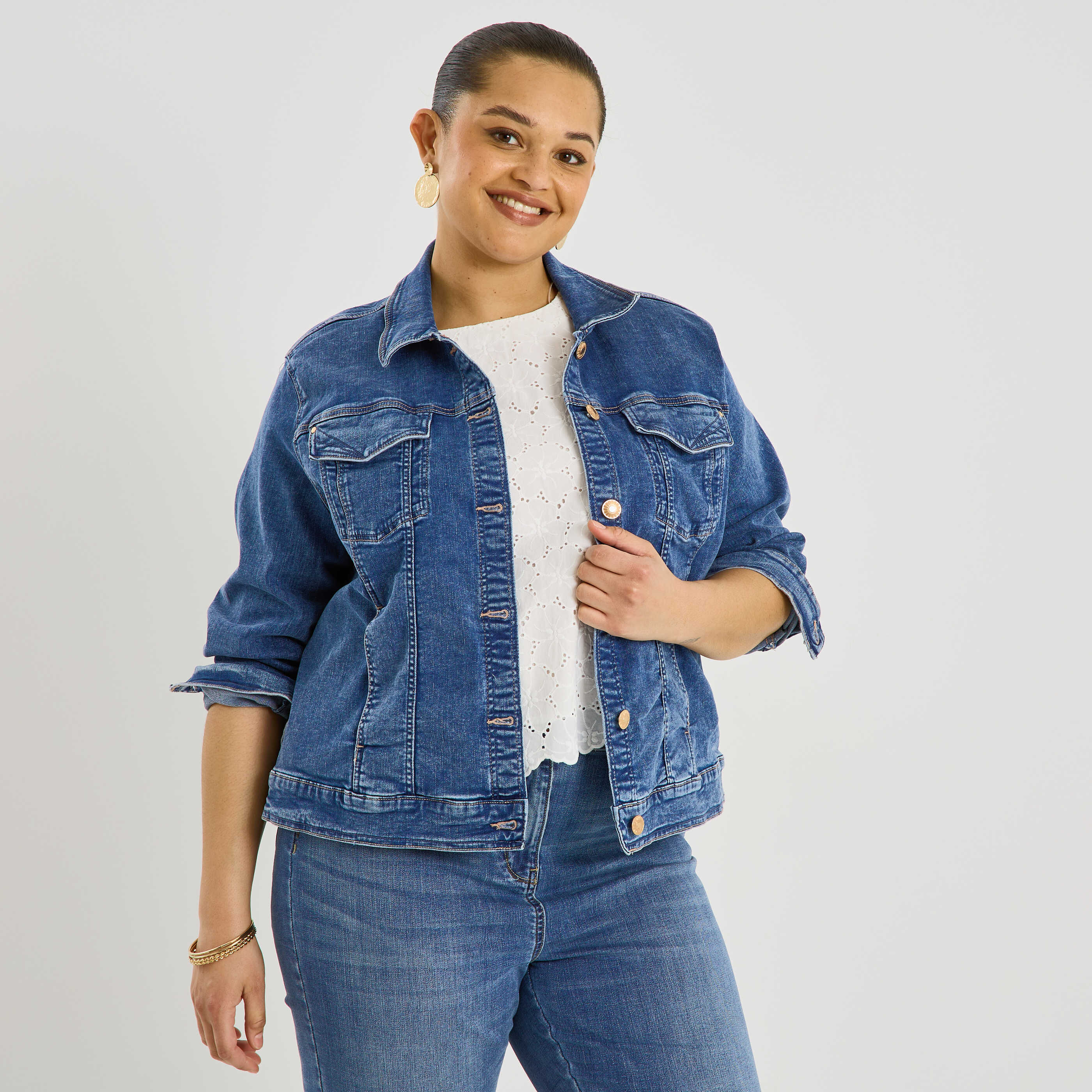 Veste en denim femme