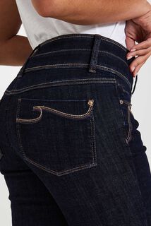 Jean raccourci taille haute HANOI femme