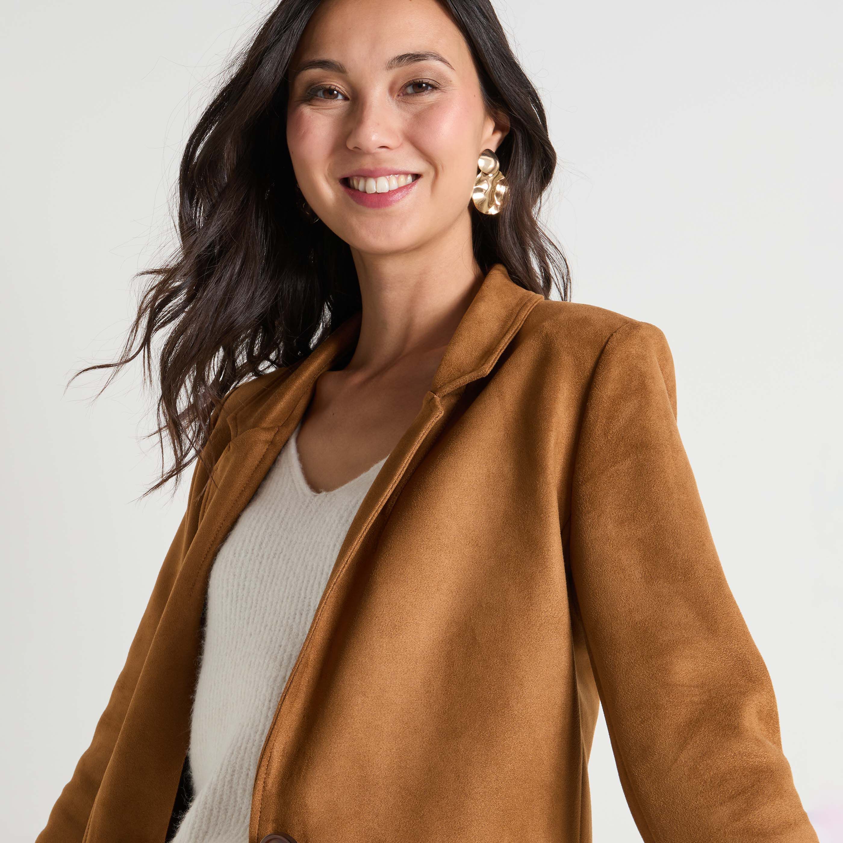 Blazer en su&eacute;dine femme