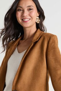Blazer en suédine femme