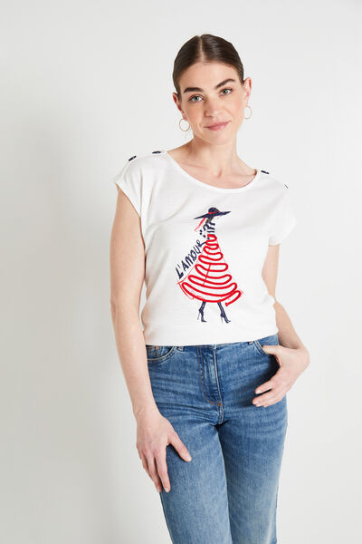 Tshirt print femme