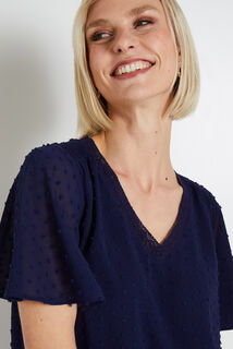 Blouse plumetis femme