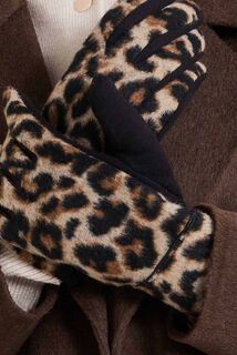 Gants léopard femme