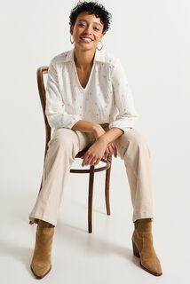 Blouse en gaze de coton femme