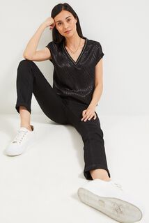 Top jacquard femme