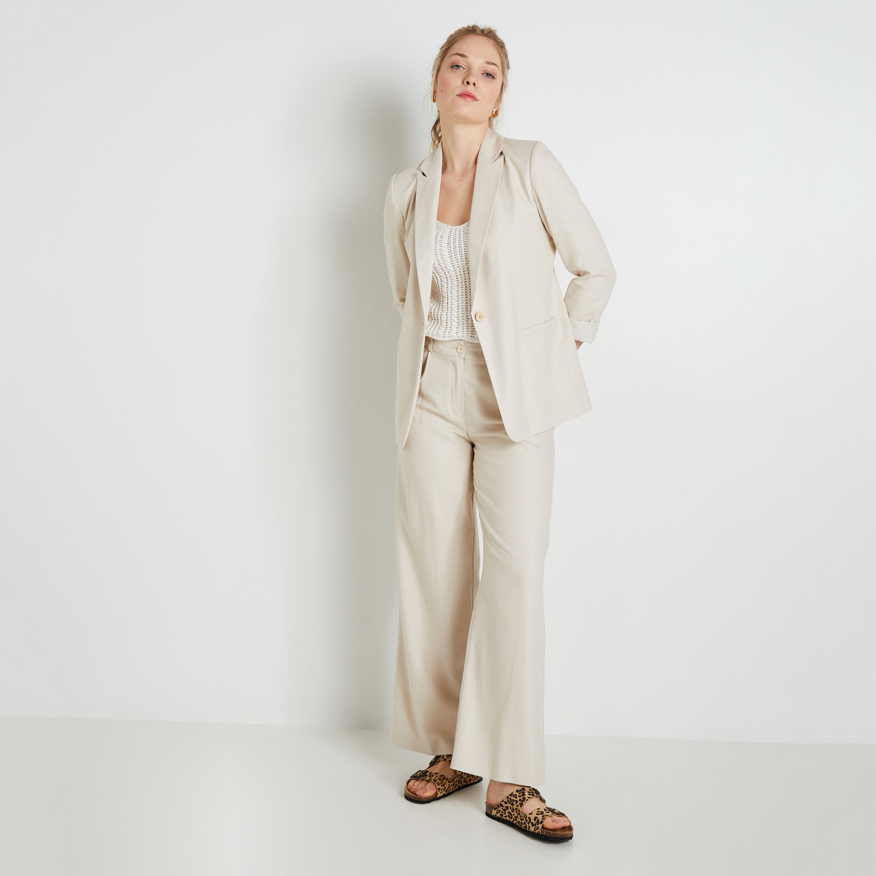 Blazer coupe droite femme