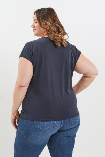 Tshirt col V femme