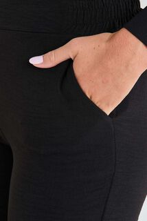 Pantalon fluide taille élastiquée femme