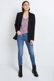 T-shirt imprimé col V femme