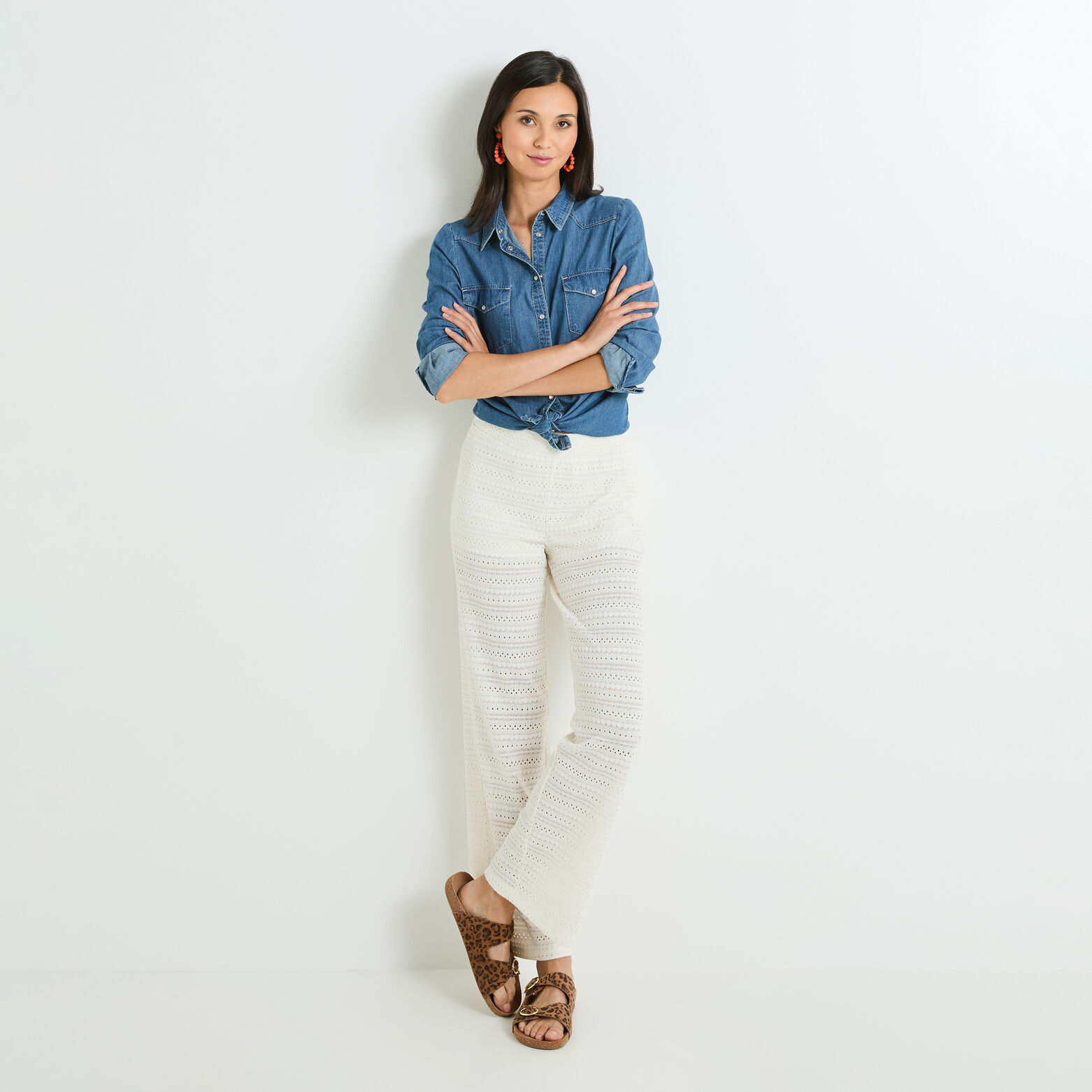 Pantalon crochet femme