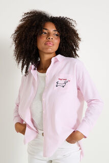 Chemise oversize rayée femme