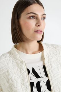 Bomber matelassé en maille femme