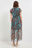 Robe longue imprimée femme