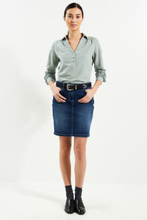 Blouse en coton et lin femme 