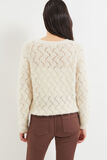 Pull maille ajourée femme 