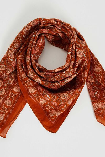 Foulard carré imprimé femme