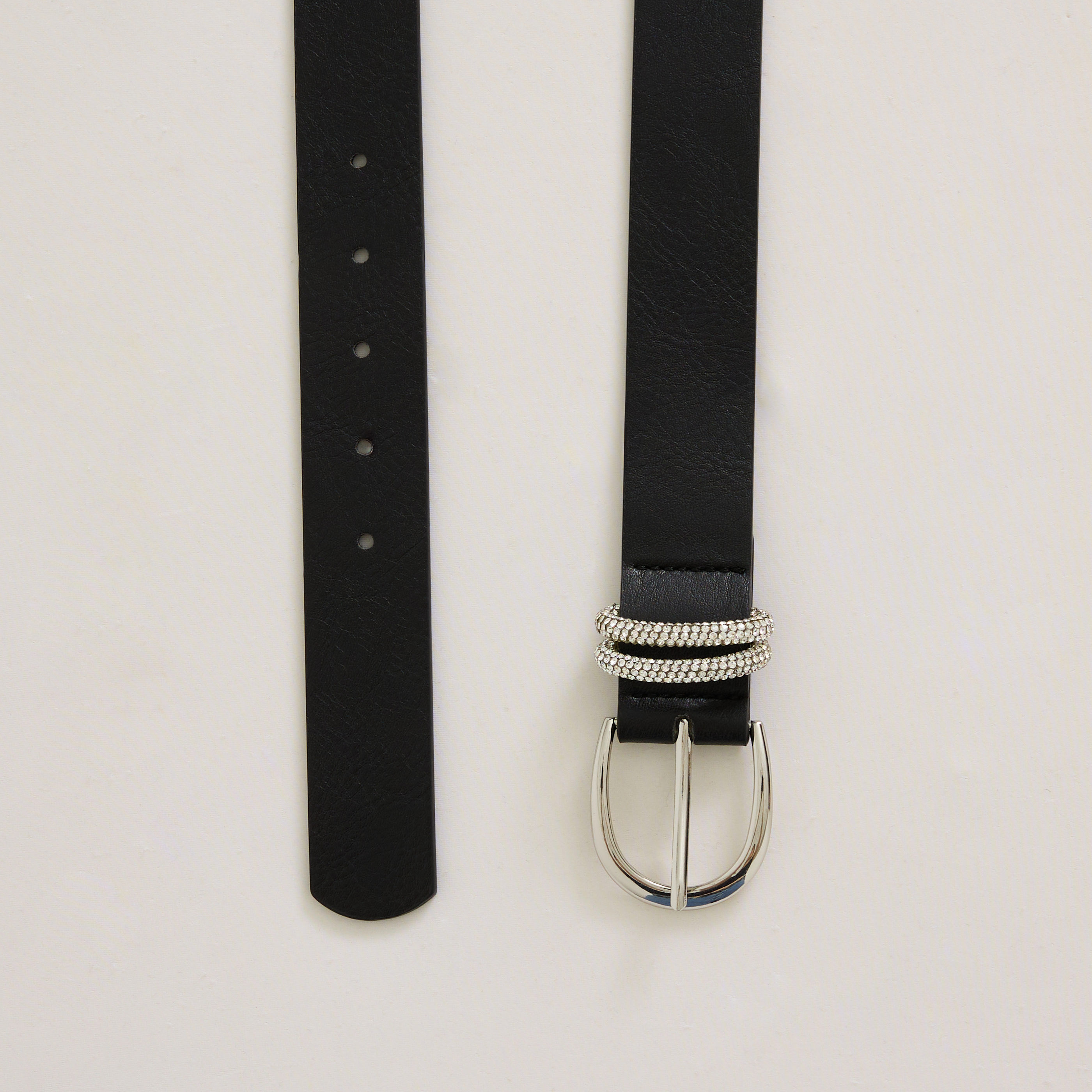 Ceinture passants en strass femme