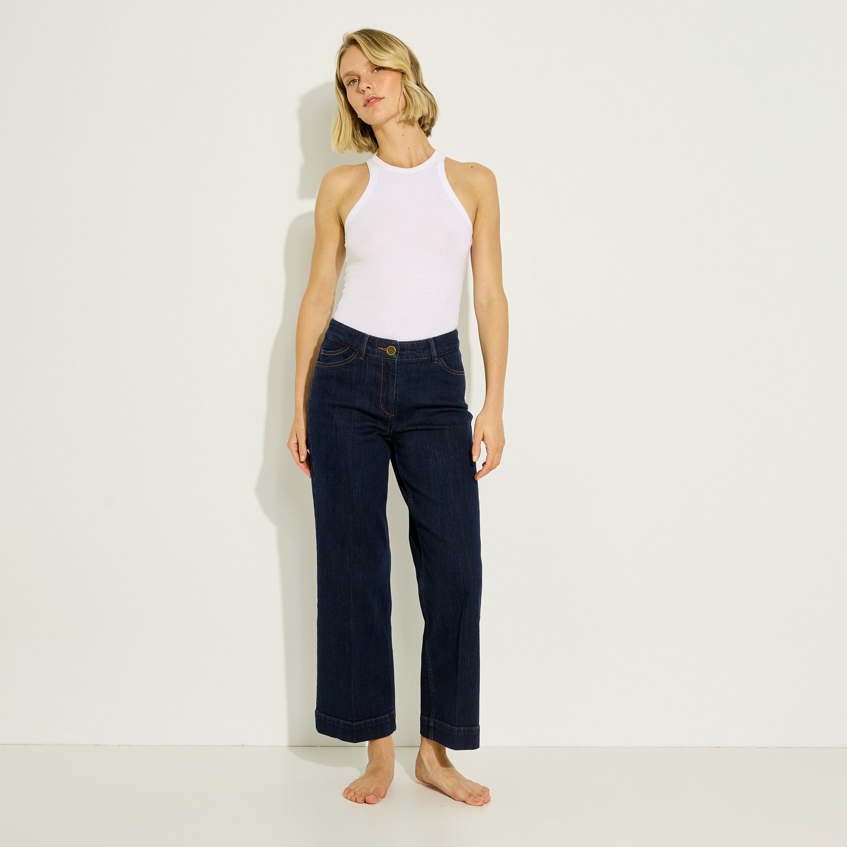 Jean flare raccourci KANSAS RF02 femme