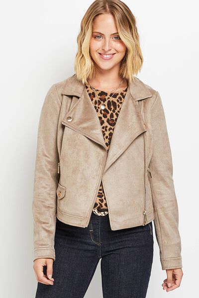 Blouson en suédine femme