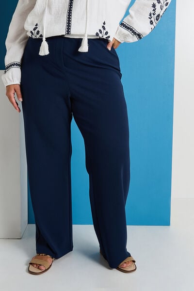 Pantalon fluide en maille femme